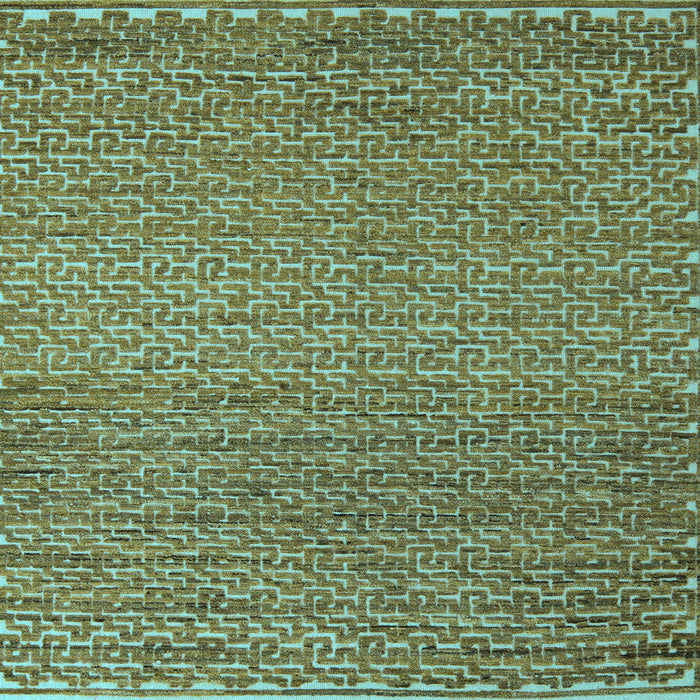 Square Machine Washable Abstract Light Blue Modern Rug, wshabs5409lblu