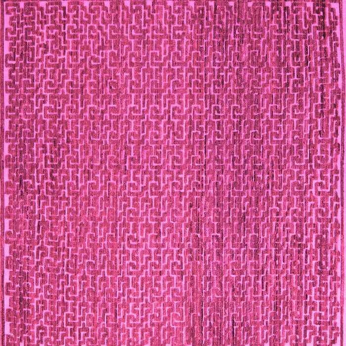 Square Machine Washable Abstract Pink Modern Rug, wshabs5409pnk