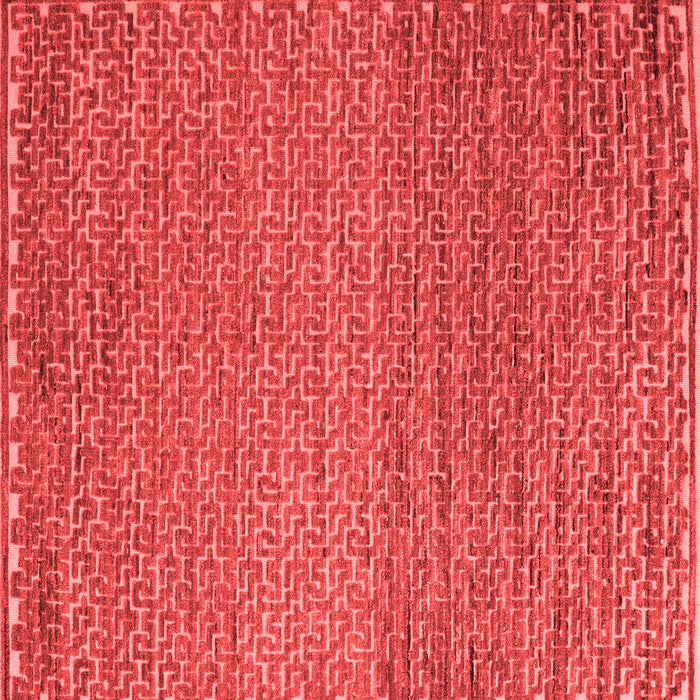 Machine Washable Abstract Red Modern Rug, wshabs5409red