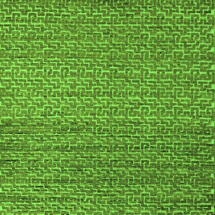 Machine Washable Abstract Green Modern Area Rugs, wshabs5409grn