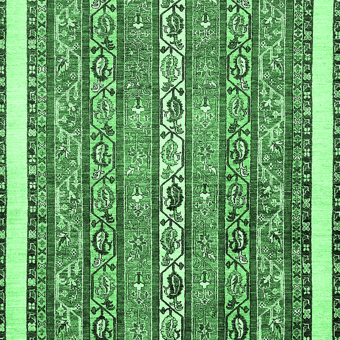 Machine Washable Abstract Emerald Green Modern Area Rugs, wshabs540emgrn