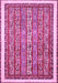 Machine Washable Abstract Pink Modern Rug, wshabs540pnk