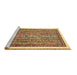 Sideview of Machine Washable Abstract Brown Modern Rug, wshabs540brn