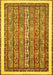 Machine Washable Abstract Yellow Modern Rug, wshabs540yw