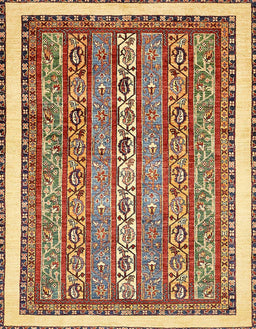 Abstract Fire Brick Red Modern Rug, abs540