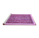 Sideview of Machine Washable Abstract Purple Modern Area Rugs, wshabs540pur