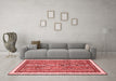 Modern Red Washable Rugs