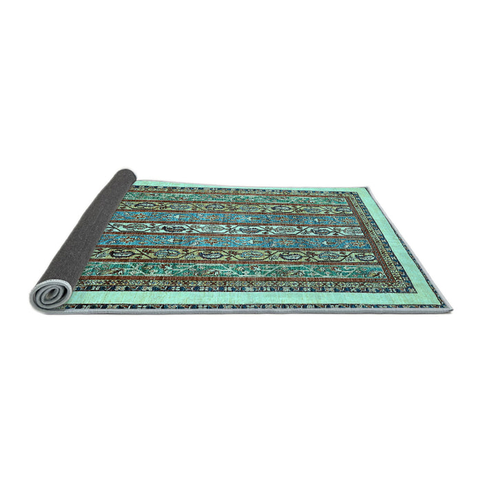 Sideview of Abstract Light Blue Modern Rug, abs540lblu