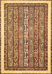 Abstract Brown Modern Rug, abs540brn