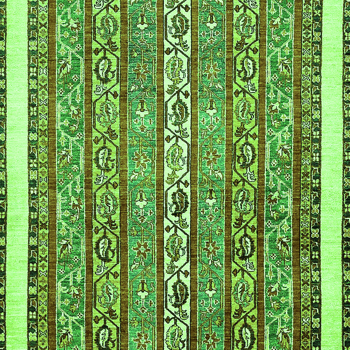 Machine Washable Abstract Green Modern Area Rugs, wshabs540grn