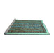 Sideview of Machine Washable Abstract Light Blue Modern Rug, wshabs540lblu