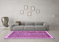 Machine Washable Abstract Purple Modern Rug, wshabs540pur