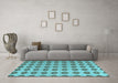 Machine Washable Abstract Light Blue Modern Rug in a Living Room, wshabs5410lblu