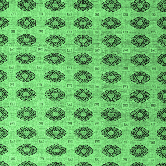 Square Machine Washable Abstract Emerald Green Modern Area Rugs, wshabs5410emgrn