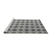 Sideview of Machine Washable Abstract Gray Modern Rug, wshabs5410gry