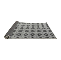 Sideview of Abstract Gray Modern Rug, abs5410gry