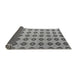 Sideview of Abstract Gray Modern Rug, abs5410gry