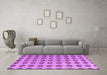 Machine Washable Abstract Purple Modern Area Rugs in a Living Room, wshabs5410pur