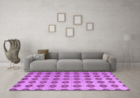 Machine Washable Abstract Purple Modern Rug, wshabs5410pur