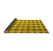 Sideview of Abstract Yellow Modern Rug, abs5410yw