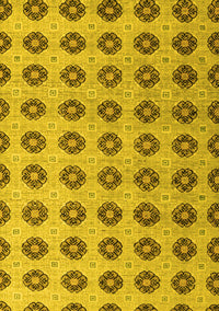 Abstract Yellow Modern Rug, abs5410yw