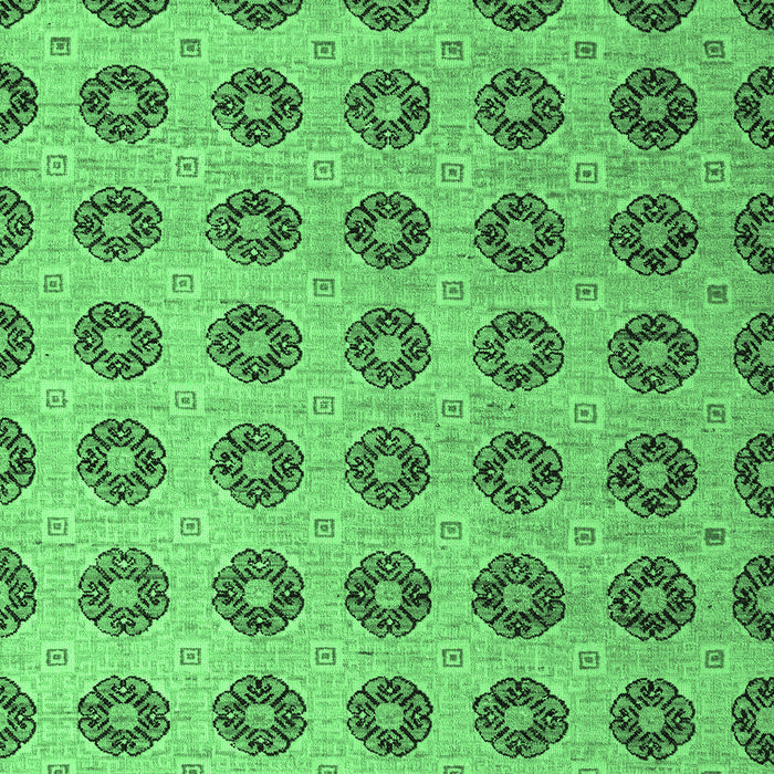 Machine Washable Abstract Emerald Green Modern Area Rugs, wshabs5410emgrn