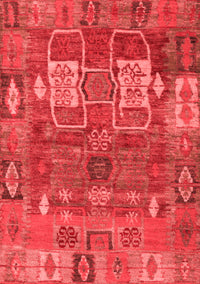 Abstract Red Modern Rug, abs5411red