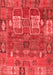 Abstract Red Modern Area Rugs