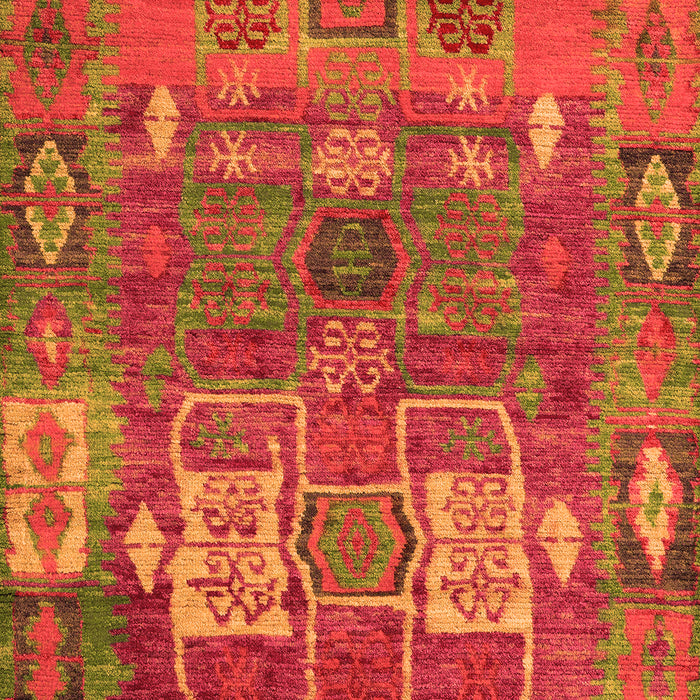 Machine Washable Abstract Orange Modern Area Rugs, wshabs5411org