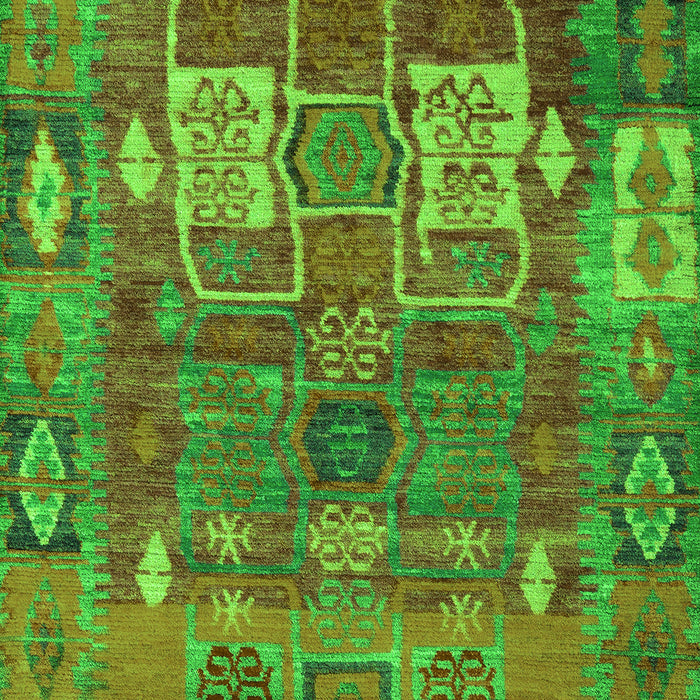 Abstract Green Modern Rug, abs5411grn