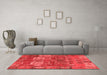 Modern Red Washable Rugs