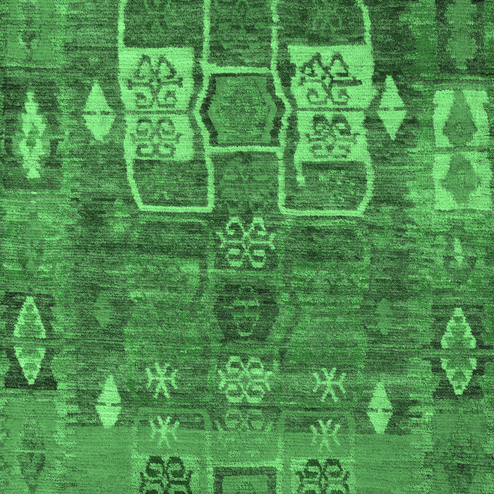 Machine Washable Abstract Emerald Green Modern Area Rugs, wshabs5411emgrn