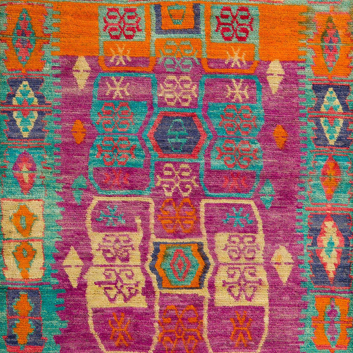 Abstract Khaki Green Modern Rug, abs5411