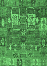 Abstract Emerald Green Modern Rug, abs5411emgrn