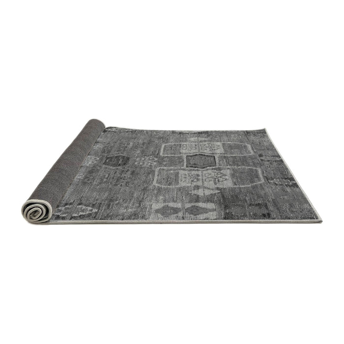 Sideview of Abstract Gray Modern Rug, abs5411gry