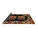 Sideview of Abstract Cinnamon Brown Medallion Rug, abs5412