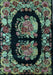 Medallion Light Blue French Rug, abs5412lblu