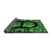 Sideview of Medallion Emerald Green French Rug, abs5412emgrn