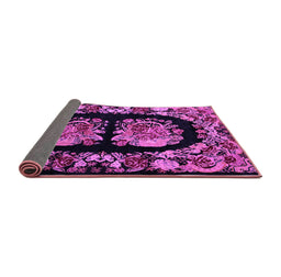 Sideview of Medallion Purple French Rug, abs5412pur