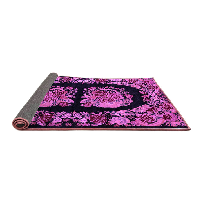 Sideview of Medallion Purple French Rug, abs5412pur