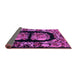 Sideview of Medallion Purple French Rug, abs5412pur