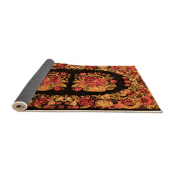 Sideview of Medallion Orange French Rug, abs5412org