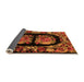 Sideview of Medallion Orange French Rug, abs5412org