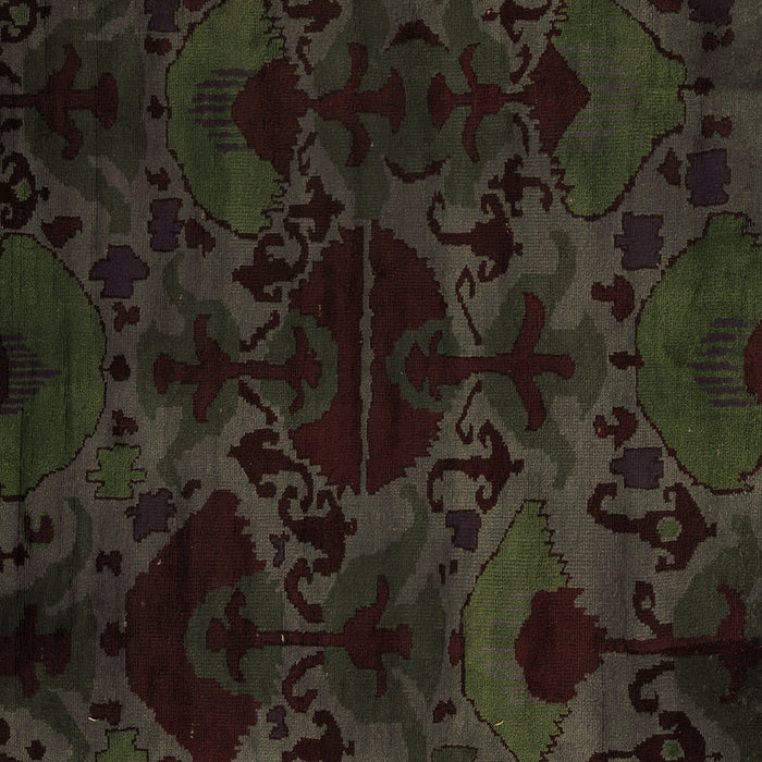 Square Machine Washable Persian Brown Bohemian Rug, wshabs5413brn