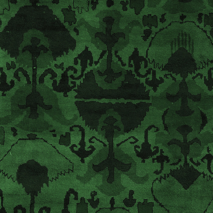 Machine Washable Persian Emerald Green Bohemian Area Rugs, wshabs5413emgrn