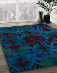 Abstract Blue Persian Rug, abs5413