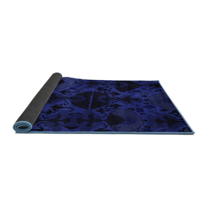 Sideview of Persian Blue Bohemian Rug, abs5413blu