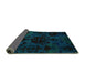 Sideview of Persian Turquoise Bohemian Rug, abs5413turq