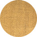 Round Abstract Brown Modern Rug, abs5414brn