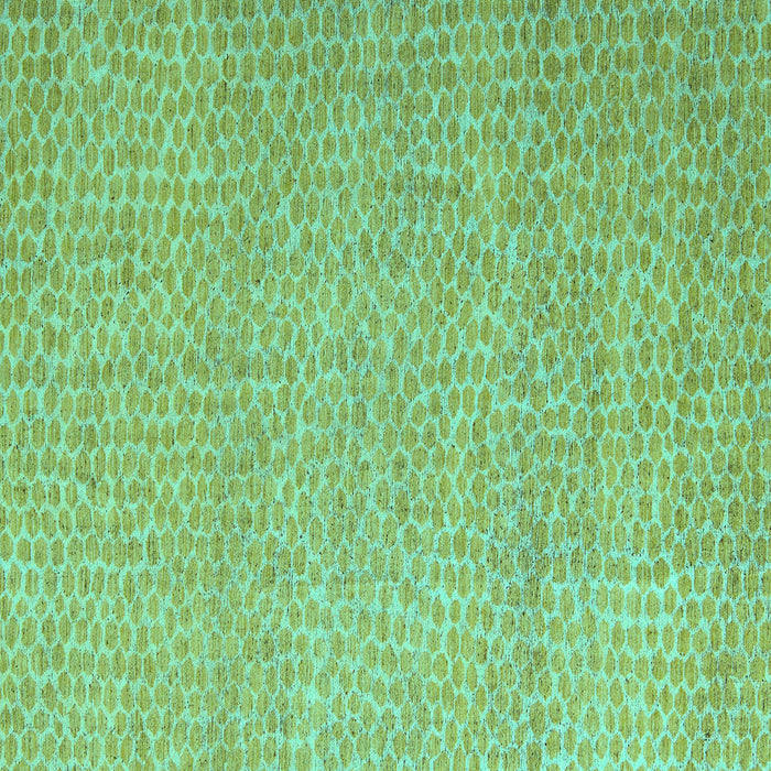 Square Machine Washable Abstract Turquoise Modern Area Rugs, wshabs5414turq